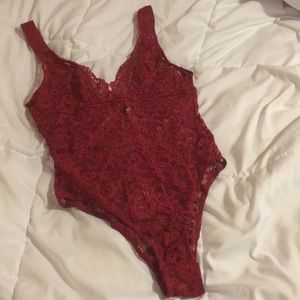 Victoria Secret burgundy bodysuit